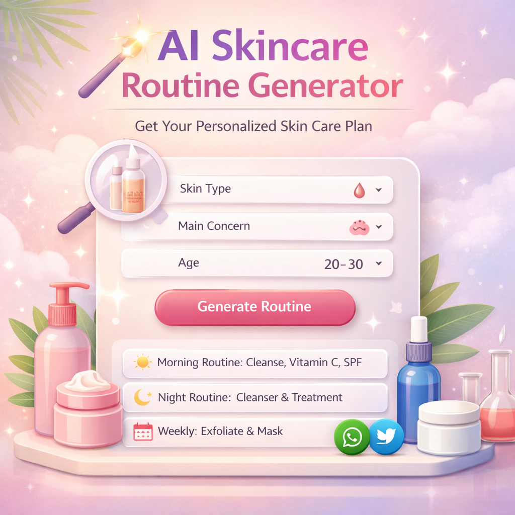 AI Skincare Routine Generator Get Your Personalized Skin Care Plan Instantly