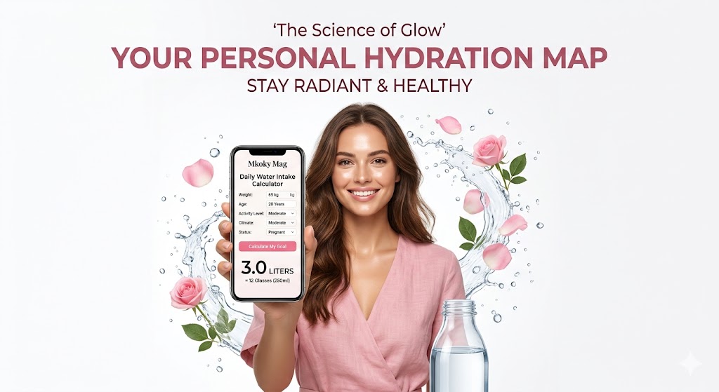 Daily Water Intake Calculator | Scientific Hydration for Women